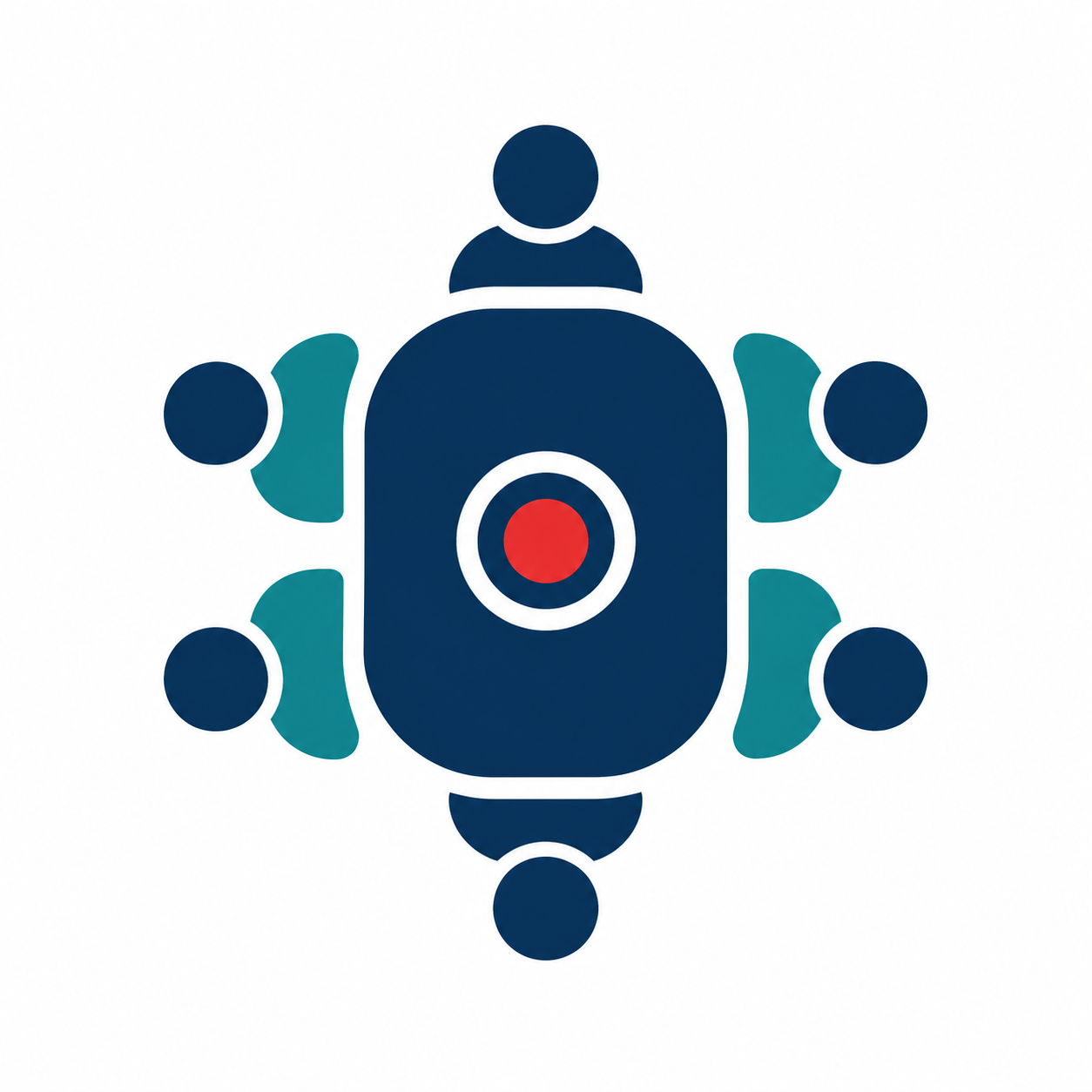 Meeting Recordr icon: meeting table with recording indicator